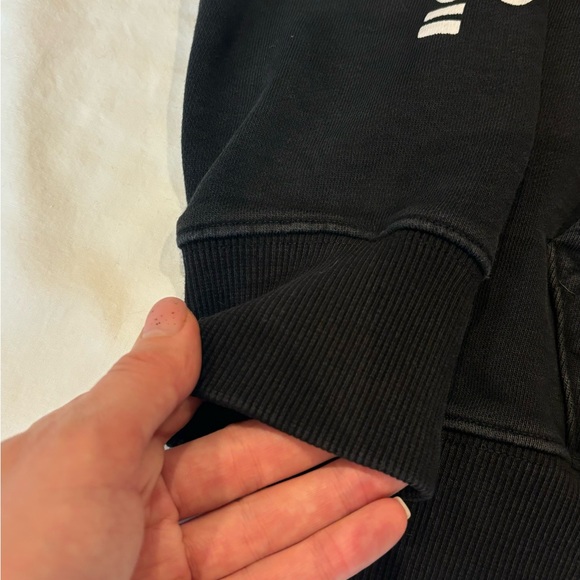 Off-White Surrealist Black Hoodie with Orange Graphic, limited edition - Picture 3 of 11